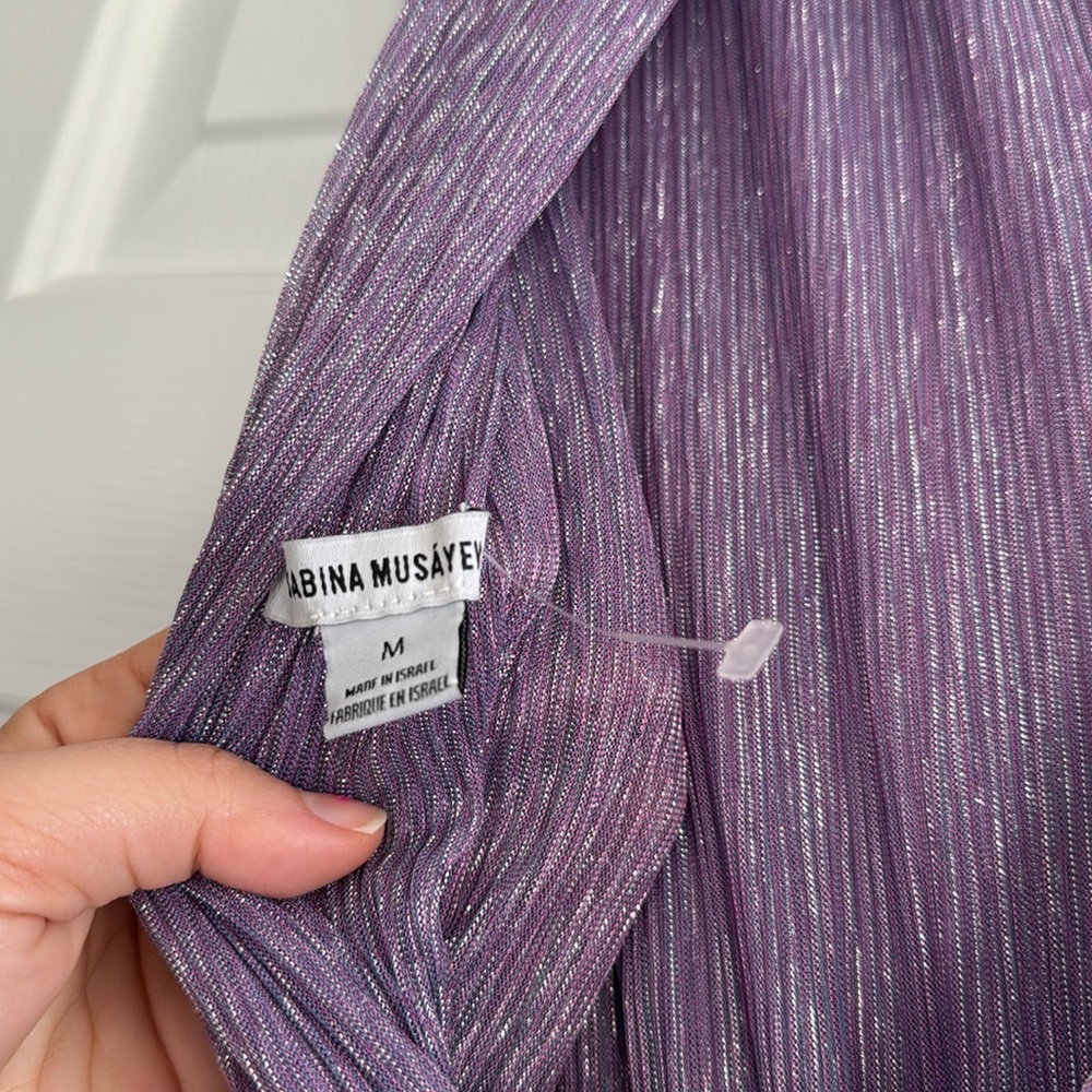 Sabina Musayev Lavender Layered Maxi Dress - Picture 7 of 8